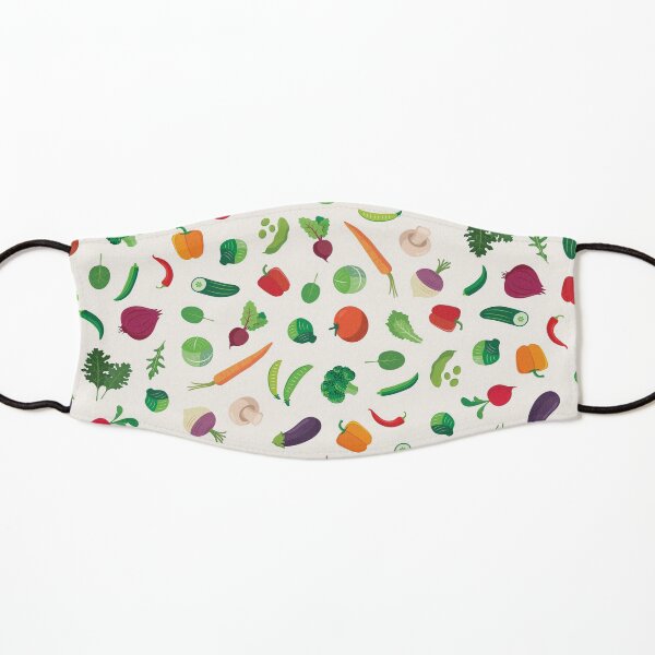 Cook Smarts Fun Vegetable Pattern Face Mask Kids Mask