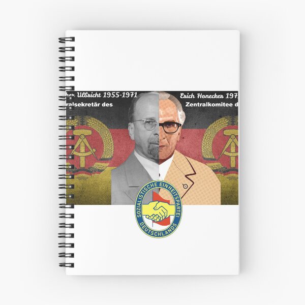 Item preview, Ulbricht Honecker half portrait DDR SED designed and sold by Oberlaender.