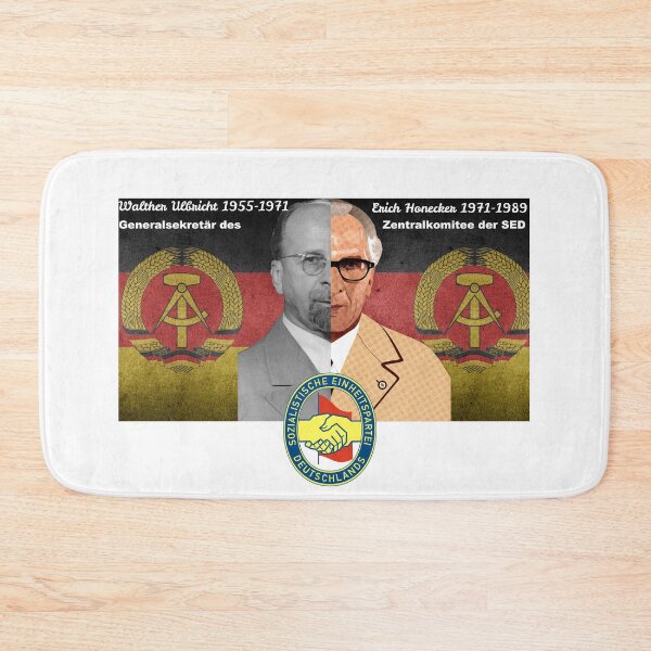Item preview, Ulbricht Honecker half portrait DDR SED designed and sold by Oberlaender.