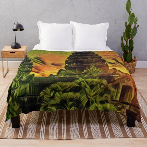 Item preview, Cambodia Angkor Wat Artistic Illustration Oriental Spice Style designed and sold by D4li98.