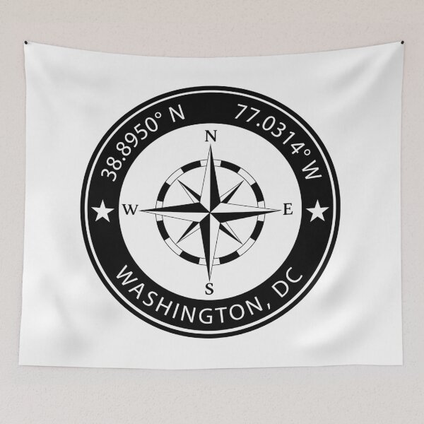 Item preview, Washington, D.C. Geographical Coordinates designed and sold by TeeOhGraphics.