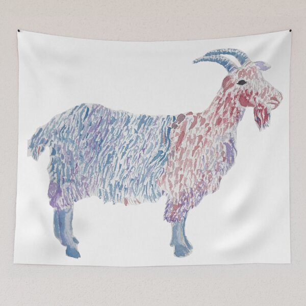 Item preview, Colorful Watercolor Goat designed and sold by ArtChildGalore.