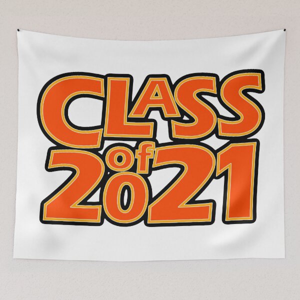 Item preview, Grad Class of 2021 Dark Orange with a Light Orange Border designed and sold by gkillerb.