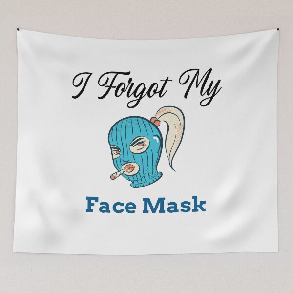 Item preview, I Forgot My Face mask designed and sold by Tru-Bless Properties.