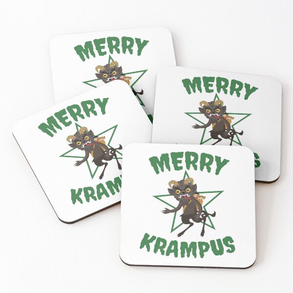 Item preview, Half Goat Half Demon Christmas Merry Krampus designed and sold by The Junto Shop.