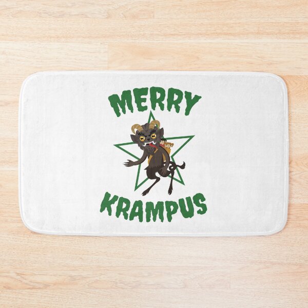 Item preview, Half Goat Half Demon Christmas Merry Krampus designed and sold by The Junto Shop.