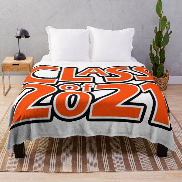 Item preview, Grad Class of 2021 Dark Orange with a White Border designed and sold by gkillerb.