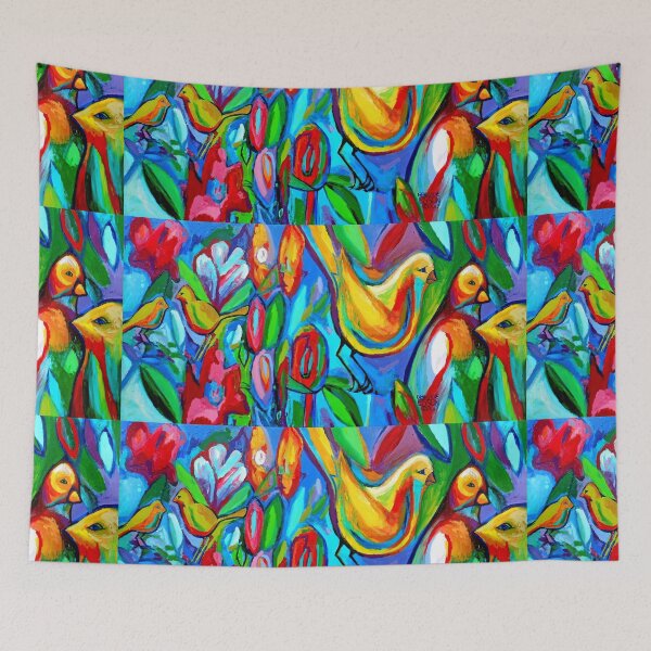 Item preview, Bird And Floral Abstract  designed and sold by Genevieve Esson.