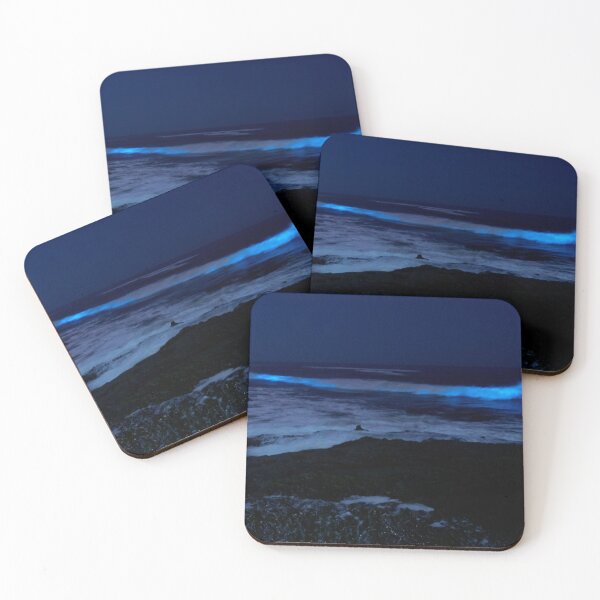 Item preview, Blue bioluminescence on the coast of california - red tide designed and sold by beenplanted.