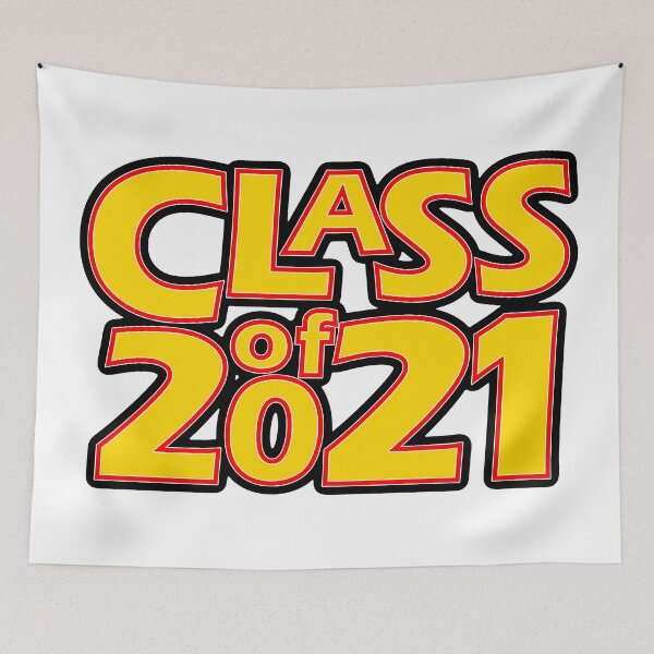 Item preview, Grad Class of 2021 Gold with a Bright Red Border designed and sold by gkillerb.