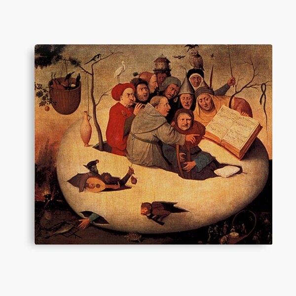 Concert in the Egg Painting by Hieronymus Bosch Canvas Print