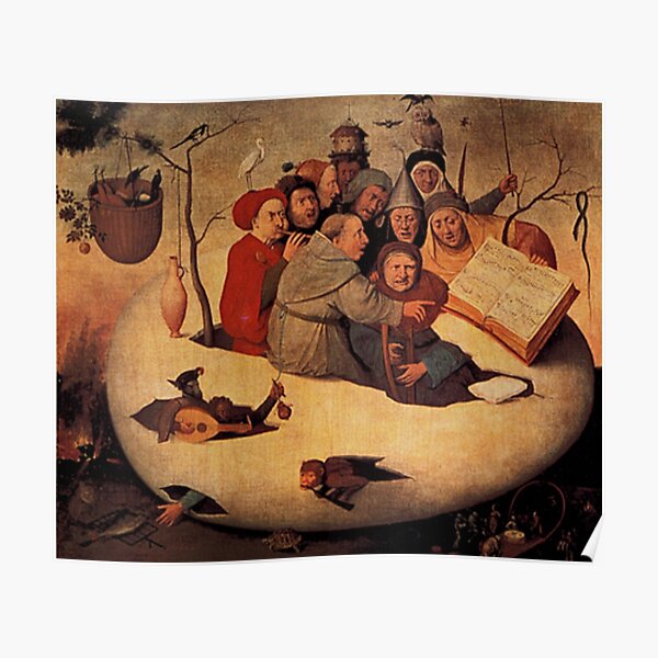 Concert in the Egg Painting by Hieronymus Bosch Poster