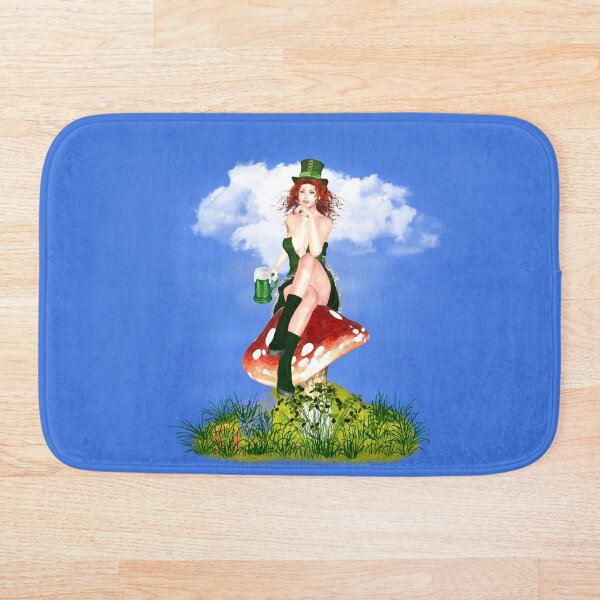St. Patrick´s Day Design Red Pat Badematte