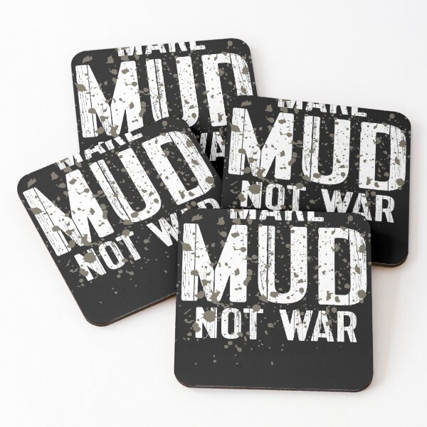 Item preview, Womens Mud Run Team Matching Marathon Runner 5K Gift Make Mud Not War designed and sold by brightandbold.