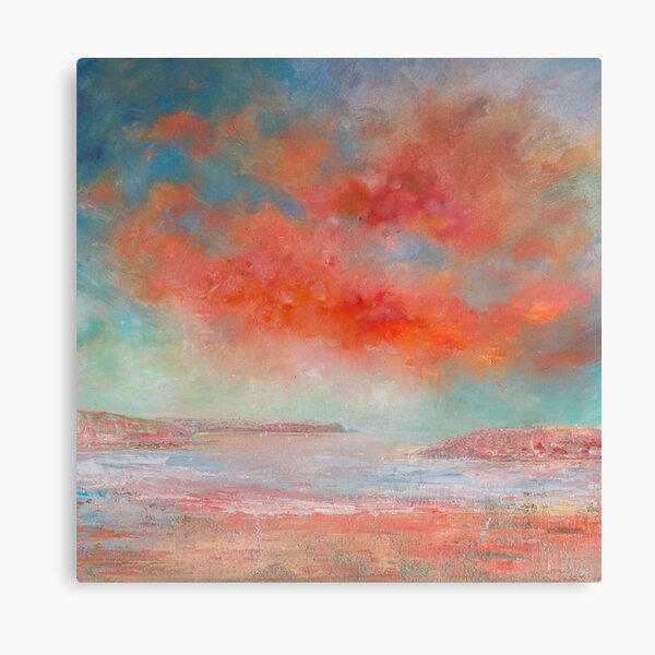 Camel Estuary View, Padstow, North Cornwall Art Canvas Print
