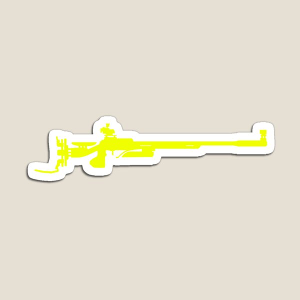Item preview, Precision Rifle Silhouette (Yellow) designed and sold by Grace Caroline.