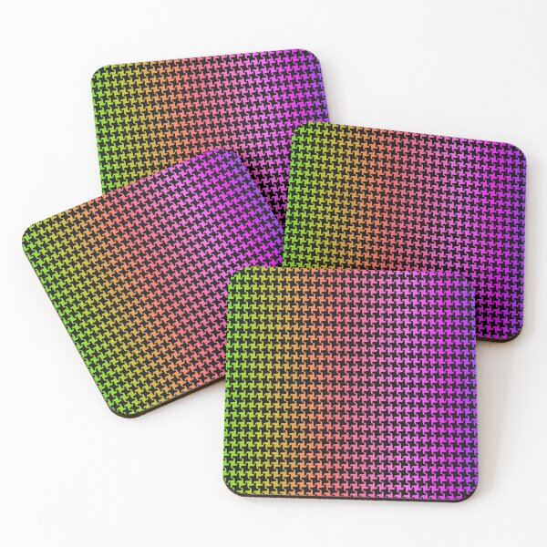 Item preview, Rainbow Houndstooth Pattern designed and sold by DracoStyles.