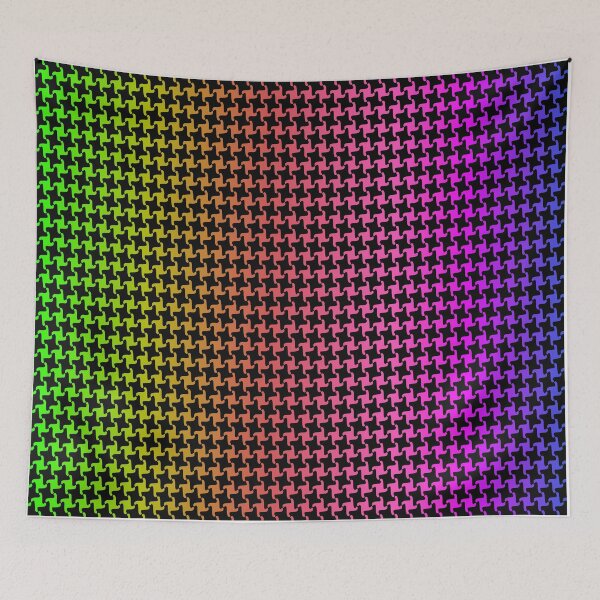 Item preview, Rainbow Houndstooth Pattern designed and sold by DracoStyles.