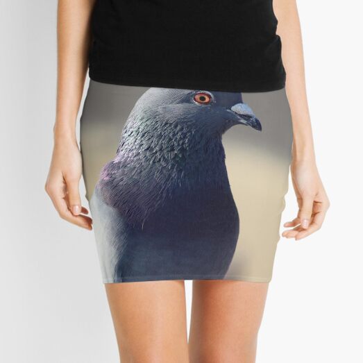 Pigeon Portrait Mini Skirt