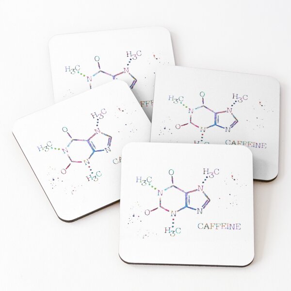 Item preview, Caffeine Molecule Formula designed and sold by EvasDreams.