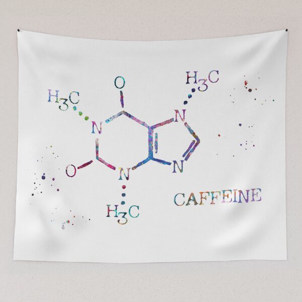 Item preview, Caffeine Molecule Formula designed and sold by EvasDreams.