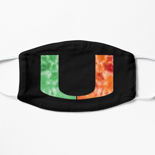 University of Miami Tie Dyed Flat Mask