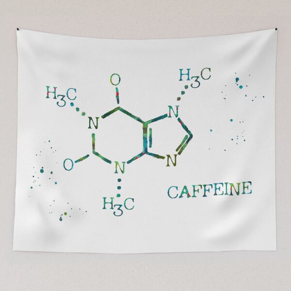 Item preview, Caffeine Molecule Formula designed and sold by EvasDreams.