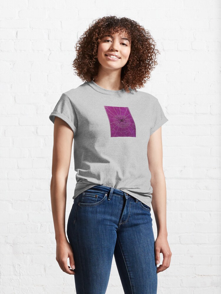 Alternate view of The Spiderweb Book in Pink Classic T-Shirt