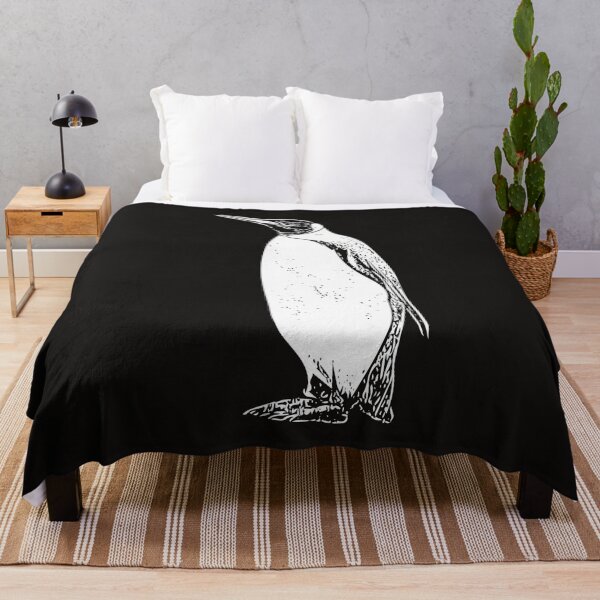 Aperçu de l'œuvre King Penguin White Print créée et vendue par designsasstultd.