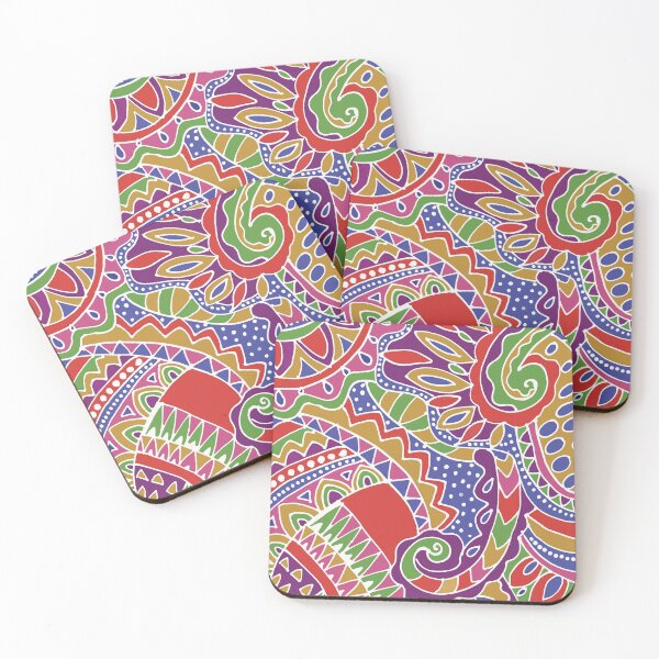 Item preview, Pop Art Geometric Paisley In Bright Colors designed and sold by Leslie Rogers Todder.