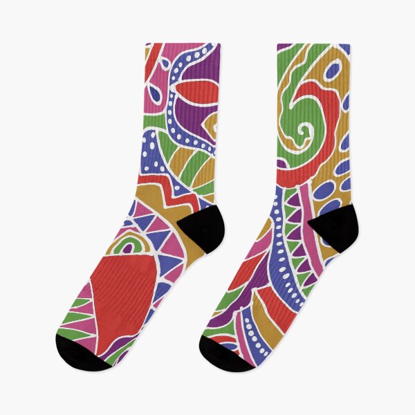 Item preview, Pop Art Geometric Paisley In Bright Colors designed and sold by Leslie Rogers Todder.