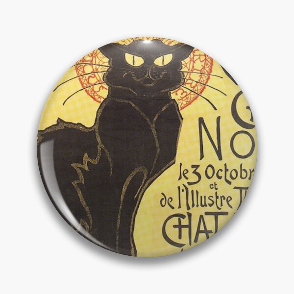 Item preview, Black Cat Chat Noir by Steinlen Belle Epoque Vintage Art designed and sold by madeinatlantis.