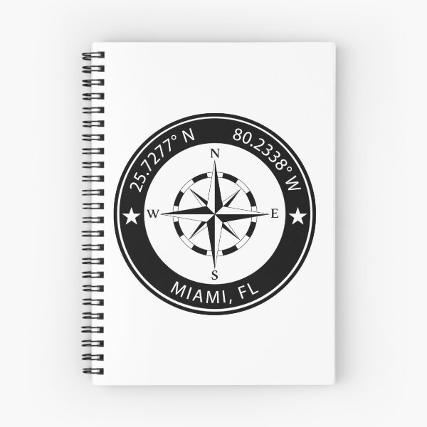 Item preview, Miami, Florida Geographical Coordinates designed and sold by TeeOhGraphics.