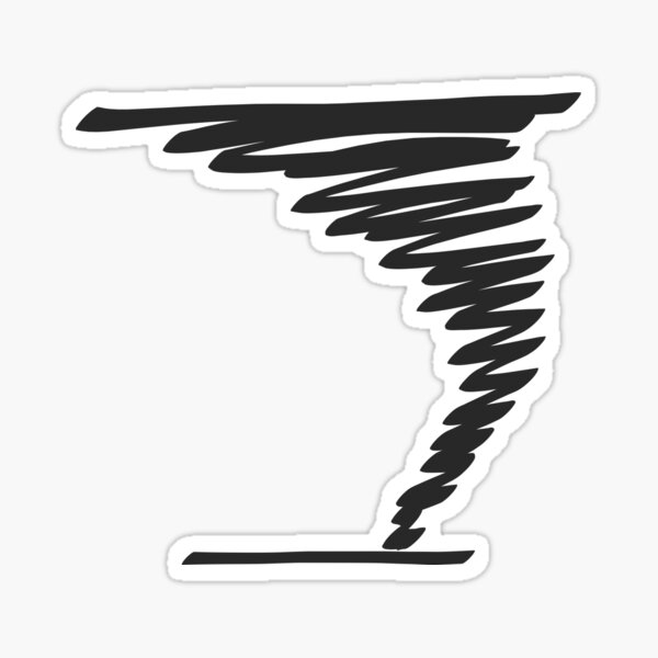 Scribble Twister Sticker
