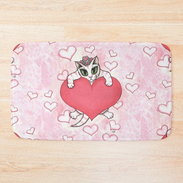 Item preview, Princess Kitten With Heart Cat Valentine designed and sold by tigerpixie.