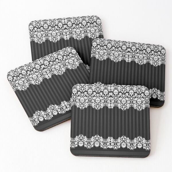 Item preview, Black and White Damask Pattern designed and sold by DonnaSiggy.