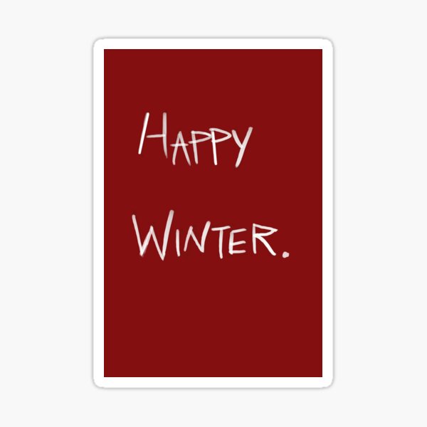 Happy Winter Sticker