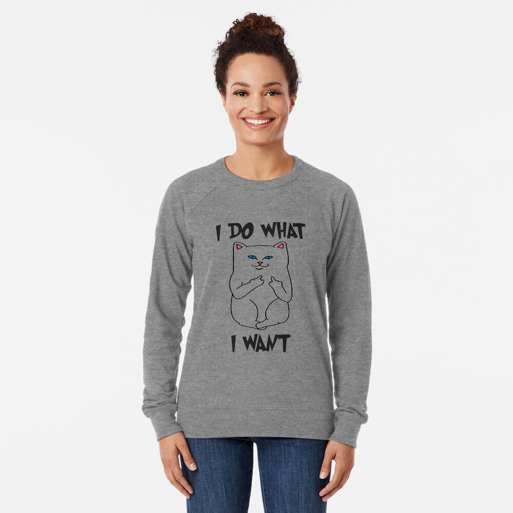 cat t shirt flipping off