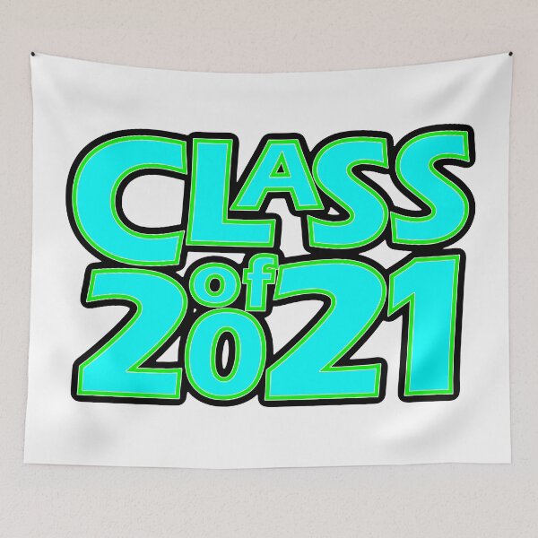 Item preview, Grad Class of 2021 Light Blue with a Bright Green Border designed and sold by gkillerb.