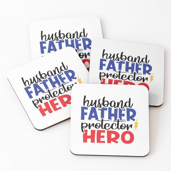 Item preview, Father 's Day Quote :Husband father protector hero  designed and sold by remonss.