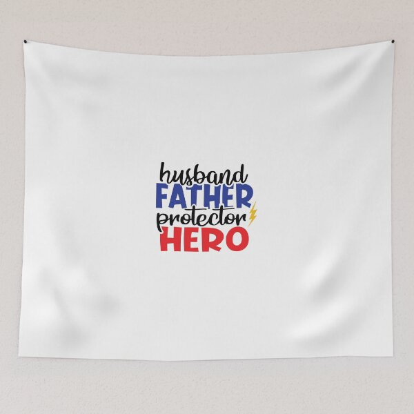 Item preview, Father 's Day Quote :Husband father protector hero  designed and sold by remonss.