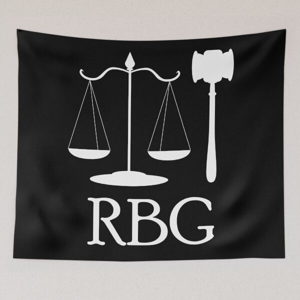 Item preview, RUTH BADER GINSBURG, rbg lawyer face mask, Scales of Justice, girl boss, feminism, notorious rbg, lawyer gift,  designed and sold by GalleryArtField.