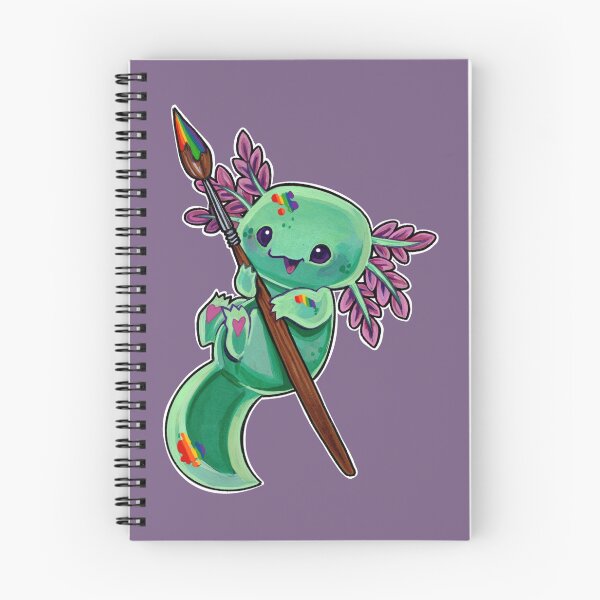 Item preview, Rainbow axolotl designed and sold by ArtOfBianca.