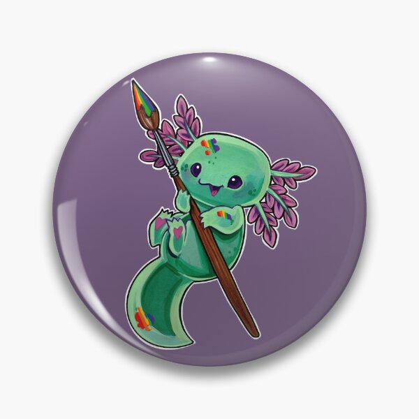 Item preview, Rainbow axolotl designed and sold by ArtOfBianca.
