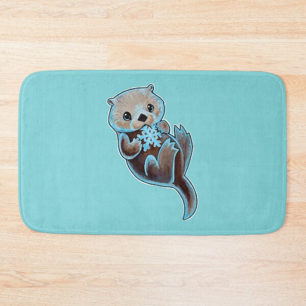 Item preview, Snowy otter designed and sold by ArtOfBianca.