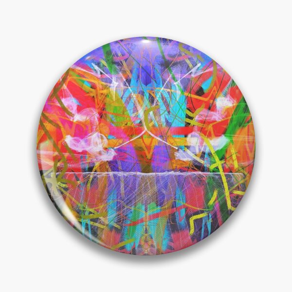 Artikelvorschau, Firecracker Go Boom (Psychedelic des abstrakten Expressionismus) entworfen und verkauft von Discordant Dreams Art.