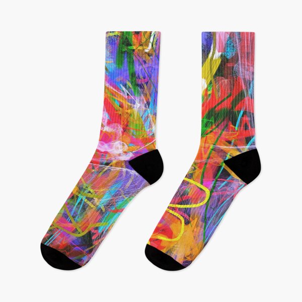 Artikelvorschau, Firecracker Go Boom (Psychedelic des abstrakten Expressionismus) entworfen und verkauft von Discordant Dreams Art.