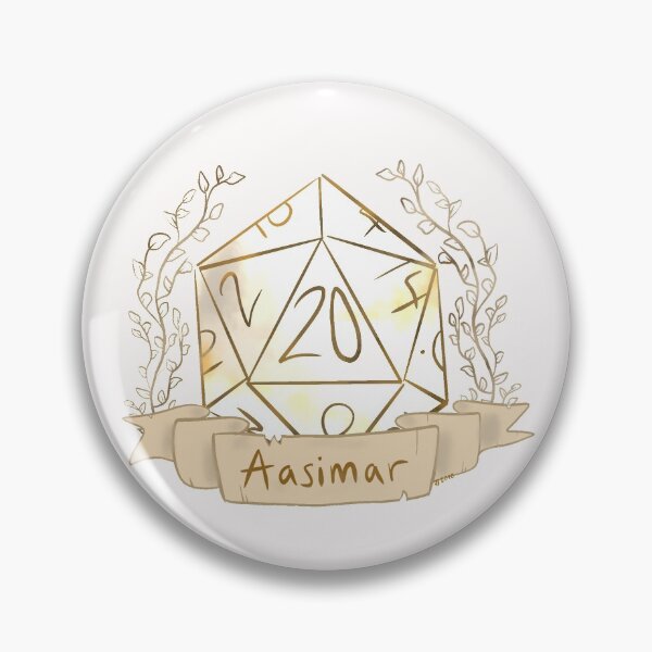Item preview, Aasimar Race D20 designed and sold by DustyPhoenix.
