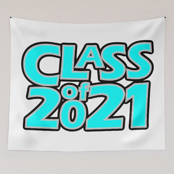 Item preview, Grad Class of 2021 Light Blue with a Silver Border designed and sold by gkillerb.
