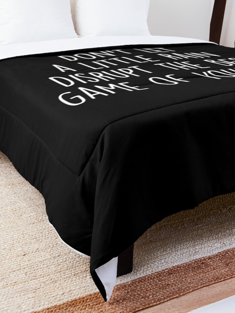 Colcha «Caddyshack Rain Quote» de Knity Redbubble